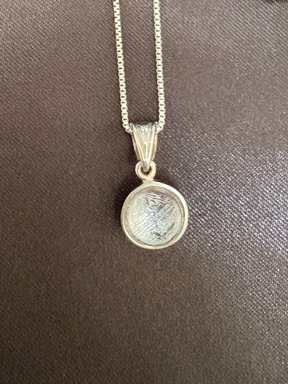 Meteorite Pendant Necklace - Sterling Silver